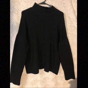 Black Cowl Neck Sweater
